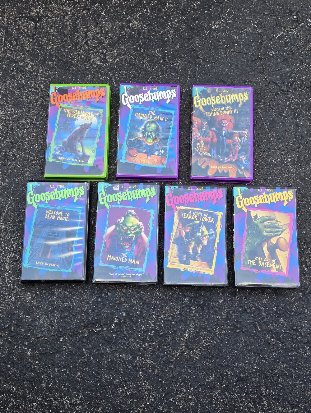 Goosebumps VHS Lot Of 7 Movies Tested And Working